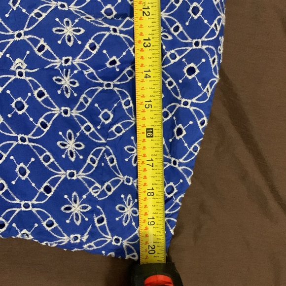 BNWT Lilly Pulitzer size 16 one shoulder blue/white top SUPER CUTE! - Picture 6 of 7